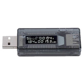 KWS-V21 QC2.0 USB Current Voltage Tester Charge Detector, Multimeter, Power Capacity Meter, KWS-V21
